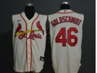 Nike St. Louis Cardinals #46 Paul Goldschmidt Cream Vest Jersey