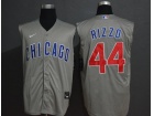 Nike Chicago Cubs #44 Anthony Rizzo Gray 