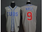 Nike Chicago Cubs #9 Javier Baez Gray 