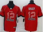 Tampa Bay Buccaneers #12 Tom Brady Red Drift Fashion Limited Jersey