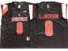 Louisville Cardinals #8 Lamar Jacknson Black Jerseys