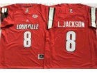 Louisville Cardinals #8 Lamar Jacknson Red Jerseys