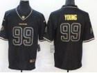 Washington Redskins #99 Chase Young Black Gold Limited Jersey