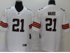 Cleveland Browns #21 Denzel Ward White New Style VaporLimited Jersey