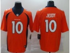 Denver Broncos #10 Jerry Jeudy Orange Vapor Untouchable Limited Jersey