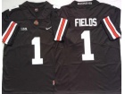 Ohio State Buckeyes #1 Justin Fields Black Limited Jersey