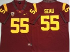 USC Trojans #55 Junior Seau Red Limited Jersey