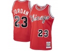 Chicago Bulls #23 Michael Jordan Red Chicago Throwback Jersey