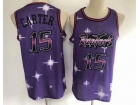 Toronto Raptors #15 Vince Carter Purple HWC Starry Jersey