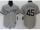 Nike Chicago White Sox #45 Michael Jordan Grey Cool Base Jersey