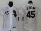 Nike Chicago White Sox #45 Michael Jordan White Felxbase Jersey