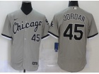 Nike Chicago White Sox #45 Michael Jordan Grey Flexbase Jersey