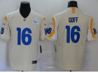 Los Angeles Rams #16 Jared Goff Cream Vapor Untouchable Limited Jersey