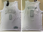 Houston Rockets #0 Russell Westbrook White MVP Jersey