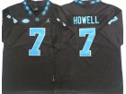 North Carolina  #7 Sam Howell Black Limited Jerseys