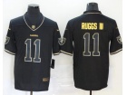 Oakland Raiders #11 Henry Ruggs III Black Golden Limited Jersey