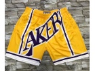 Los Angeles Lakers Yellow Mitchell&Ness Big Face Short