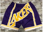 Los Angeles Lakers Purple Mitchell&Ness Big Face Short