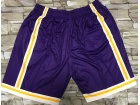 Los Angeles Lakers Purple Mitchell&Ness Big Face Short