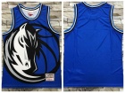 Dallas Mavericks Blue Mitchell&Ness Big Face Jersey