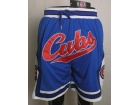 Chicago Cubs Blue Throwback Baseball Shorts