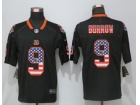 Cincinnati Bengals #9 Joe Burrow Black USA Flag Vapor Limited Jersey