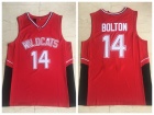 Troy Bolton 14 Wildcat Red High School Basketball Jersey