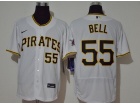 Nike Pittsburgh Pirates #55 Josh Bell White Flexbase Jersey