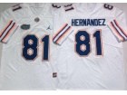 Florida Gators #81 Aaron Hernandez White Limited Jersey