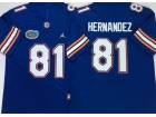 Florida Gators #81 Aaron Hernandez Blue Limited Jersey