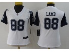 Woman Dallas Cowboys #88 CeeDee Lamb White Color Rush Limited Jerseys