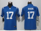 Womens Indianapolis Colts #17 Philip Rivers Blue Vapor Limited Jersey