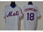 Nike New York Mets #18 Darryl Strawberry White Pullover Jersey