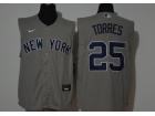 Nike New York Yankees #25 Gleyber Torres Grey Vest Jersey