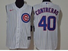 Nike Chicago Cubs #40 Willson Contreras White Vest Jersey