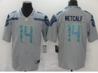 Seattle Seahawks #14 DK Metcalf Grey Limited Football Jersey