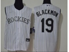 Nike Colorado Rockies #19 Charlie Blackmon White Vest Jersey