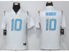 Womens Los Angeles Chargers #10 Justin Herbert White Vapor Limited Jersey