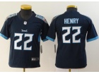 Youth Tennessee Titans #22 Derrick Henry Dark Blue Limited Jersey