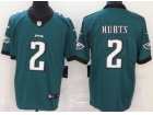 Philadelphia Eagles #2 Jalen Hurts Green Vapor Limited Jersey