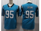 Carolina Panthers #95 Derrick Brown Blue Men's Vapor Untouchable Limited Jersey