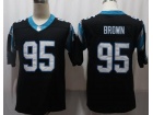 Carolina Panthers #95 Derrick Brown Black Men's Vapor Untouchable Limited Jersey