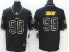 Oakland Raiders #98 Maxx Crosby Black Golden Limited Jersey