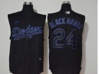 Nike Los Angeles Dodgers #24 Black Mamba Black Vest Jersey