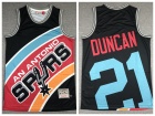 San Antonio Spurs #21 Tim Duncan Black Mitchell&Ness Big Face Jersey