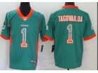 Miami Dolphins #1 Tua Tagovailoa Green Drift Fashion Untouchable Limited Jersey