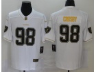 Oakland Raiders #98 Maxx Crosby White Golden Limited Jersey