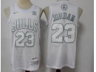 Chicago Bulls #23 Michael Jordan White MVP Jersey