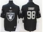 Oakland Raiders #98 Maxx Crosby Black Logo Limited Jersey