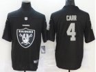 Oakland Raiders #4 Derek Carr Black Logo Limited Jersey